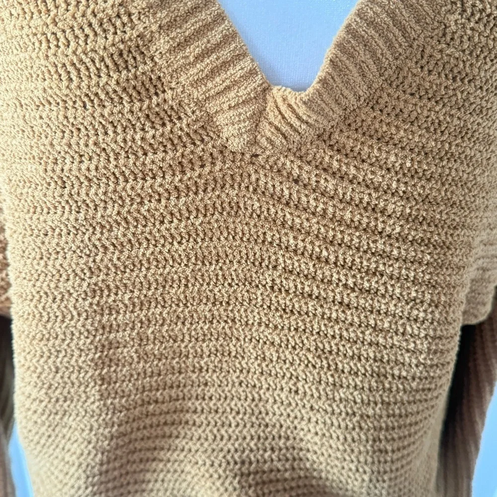 American Eagle Brown V-Neck Sweater - Picture 2 of 11